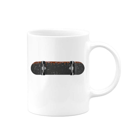 Skateboard Mug, Chocolate Skateboard, Skateboard Gift, Coffee Cup, Sublimated Design, Skater Mug, Skateboarding Mug, Gift For Skater - Chase Me Tees LLC