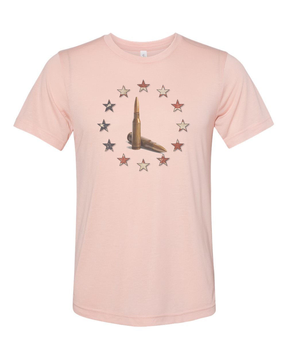 Bullet Shirt, Stars And Bullets, 2nd Amendment Shirt, Gun Shirt, Tactical Shirt, Gun Apparel, Unisex Fit, Gun Lover, Cartridges, Bullets - Chase Me Tees LLC