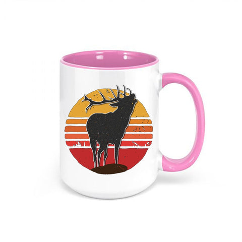 Elk Coffee Mug, Elk Sunset, Elk Hunting Mug, Rustic Mugs, Rustic Decor, Hunting Gift, Coffee Gift, Elk Hunting, Gift For Him, Hunting Cup - Chase Me Tees LLC