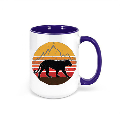 Mountain Lion Mug, Lion Sunset, Lion Coffee Mug, Panther Lover, Mountain Lion Gift, Lion Gift, Sublimated Design, Dishwasher Safe Mug - Chase Me Tees LLC