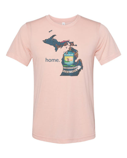 Michigan Shirt, Michigan Is Home, Michigan Gift, Great Lakes Shirt, Mitten State, Unisex Fit, Sublimated Design, MI Shirt, MI Is Home - Chase Me Tees LLC