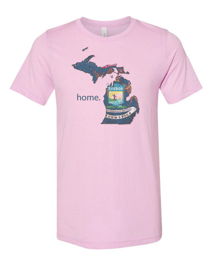 Michigan Shirt, Michigan Is Home, Michigan Gift, Great Lakes Shirt, Mitten State, Unisex Fit, Sublimated Design, MI Shirt, MI Is Home - Chase Me Tees LLC