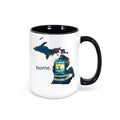 Michigan Coffee Mug, Michigan Is Home, MI Mug, Michigan Native, Michigan Pride, I'm From Michigan, Michigan Gift, Sublimated Design, MI Cup - Chase Me Tees LLC