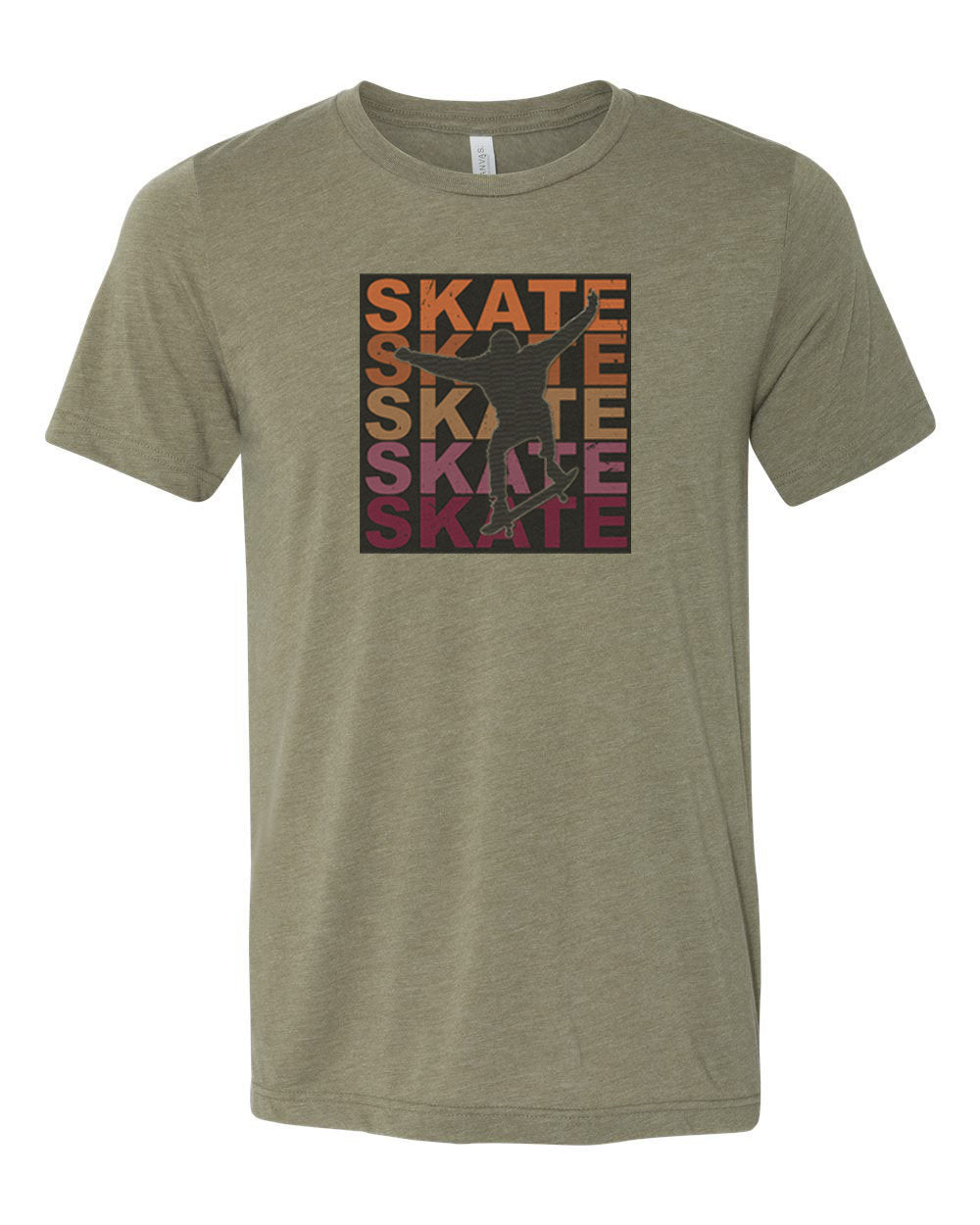 Skateboard Shirt, Skate Skate Skate, Skateboard Gift, Unisex Fit, Skating Gift, Skater Gift, Sublimated Design, Skater T-shirt, Super Soft - Chase Me Tees LLC