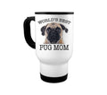 Pug Mug, World's Best Pug Mom, Dog Mom Mug, Pug Mom, Gift For Pug Owner, Dog Mug, Gift For Her, Pug Coffee Cup, Gift For Pug Mom, Pugs - Chase Me Tees LLC