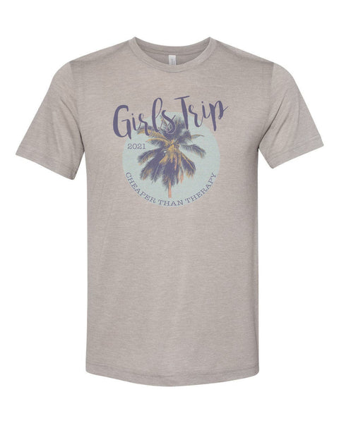 Girls Trip Shirt, Girls Getaway Shirt, Girls Vacation Shirt, Girl's Trip, Vacation Shirt, Unisex Fit, Sublimated Design, Vacay Shirt, Palms - Chase Me Tees LLC