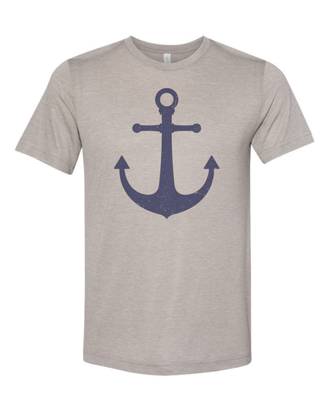 Anchor Shirt, Distressed Anchor, Unisex Fit, Boating Shirt, Sublimated Design, Anchor, Boat Owner, Boat Gift, Boating Apparel, Sailing Shirt - Chase Me Tees LLC