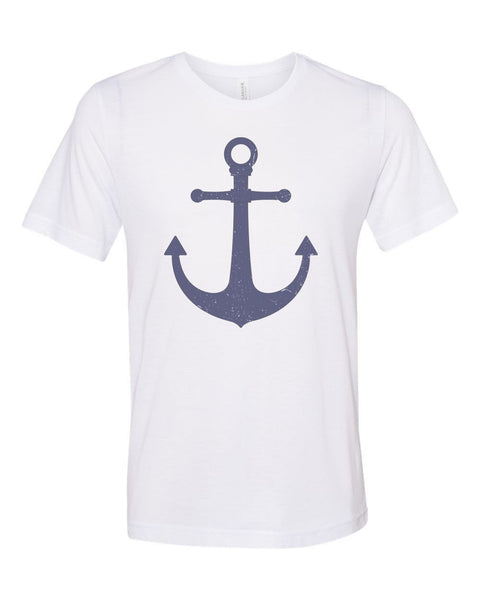 Anchor Shirt, Distressed Anchor, Unisex Fit, Boating Shirt, Sublimated Design, Anchor, Boat Owner, Boat Gift, Boating Apparel, Sailing Shirt - Chase Me Tees LLC