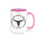 Patriotic Mug, Western Coffee Mug, Barbwire Skull, American Flag Mug, Cowboy Cup, Boho Coffee Cup, Sublimated Design, USA Mug, Skull Mug - Chase Me Tees LLC