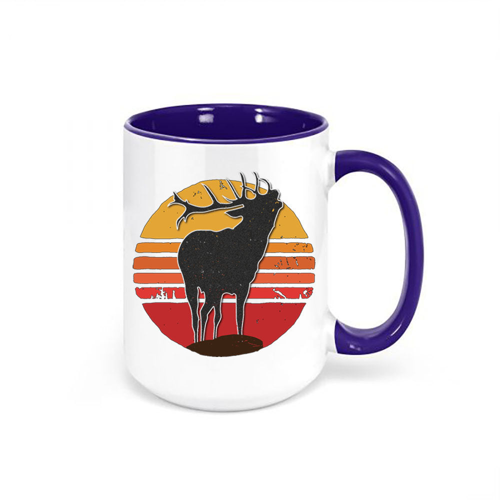 Elk Coffee Mug, Elk Sunset, Elk Hunting Mug, Rustic Mugs, Rustic Decor, Hunting Gift, Coffee Gift, Elk Hunting, Gift For Him, Hunting Cup - Chase Me Tees LLC