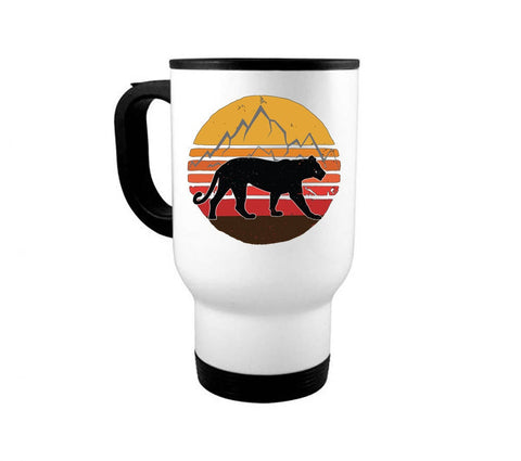 Mountain Lion Mug, Lion Sunset, Lion Coffee Mug, Panther Lover, Mountain Lion Gift, Lion Gift, Sublimated Design, Dishwasher Safe Mug - Chase Me Tees LLC