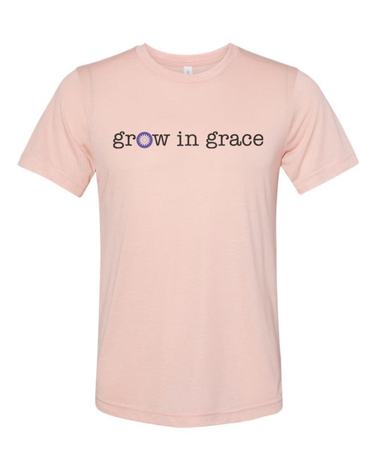 Grow In Grace, Christian Shirt, Grace Shirt, Unisex Fit, Sublimated Design, Christian Apparel, Gift For Her, Christian Gift, Vintage Shirt - Chase Me Tees LLC