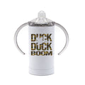Duck Hunting Sippy Cup, Duck Duck Boom, Baby Waterfowl Cup, Infant Duck Hunting Cup, Waterfowl Sippy Cup, Future Duck Hunter, Sublimated - Chase Me Tees LLC