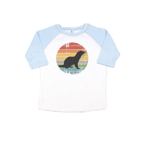 Kids Otter Shirt, Otter Sunset, Children's Otter Shirt, River Otter, Sublimated Design, Super Soft, Toddler Otter Shirt, Youth Otter Shirt - Chase Me Tees LLC