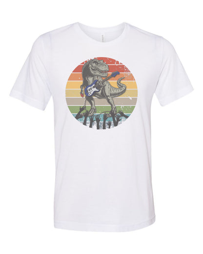 Guitar T Shirt, Guitar Dino, Guitar Shirt, Funny Guitar Shirt, Dinosaur Playing Guitar, Electric Guitar Shirt, Lead Guitarist Shirt, T-Rex - Chase Me Tees LLC