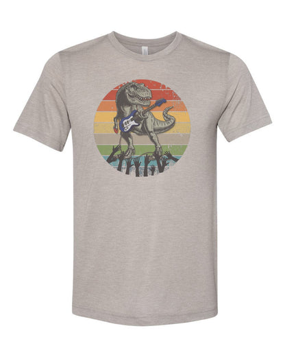 Guitar T Shirt, Guitar Dino, Guitar Shirt, Funny Guitar Shirt, Dinosaur Playing Guitar, Electric Guitar Shirt, Lead Guitarist Shirt, T-Rex - Chase Me Tees LLC
