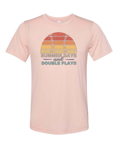 Baseball Shirt, Summer Days And Double Plays, Summer Shirt, Unisex Fit, Sublimated Design, Sports Apparel, Baseball Gift, Baseball Mom Shirt - Chase Me Tees LLC