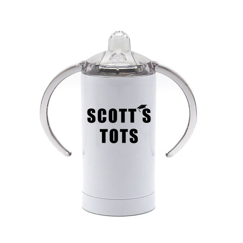 The Office Sippy Cup, Scott's Tots, Funny Sippy Cups, The Office Birthday, Scott's Tots Sippy Cup, Kids Sippy Cup, Toddler Cup, Children's - Chase Me Tees LLC