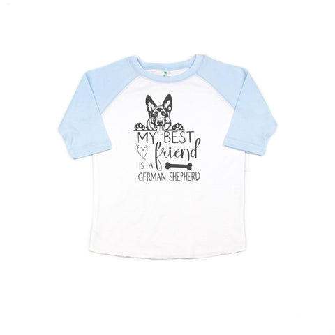 Kids German Shepherd Shirt, My Best Friend Is A German Shepherd, Toddler Dog Shirt, Dog And Kid, Youth German Shepherd Shirt, K-9 T-shirt - Chase Me Tees LLC