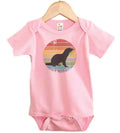 Otter Onesie, Otter Sunset, Baby Otter Outfit, Otter Bodysuit, Super Soft, Sublimated Design, River Otter Onesie, Infant River Bodysuit - Chase Me Tees LLC