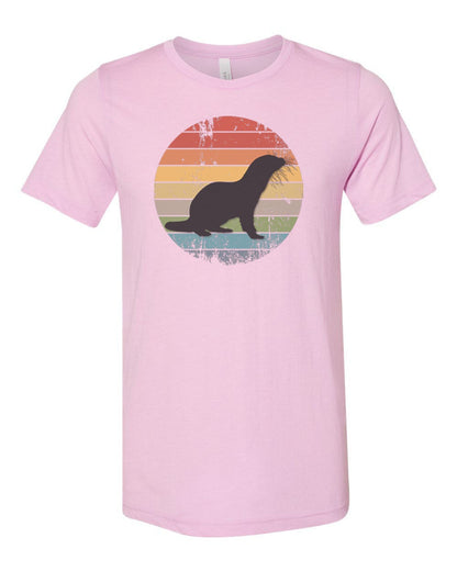 River Otter Shirt, Otter Sunset, Otter Gift, Sublimated Design, River Shirt, Sunset T-shirt, Animal Apparel, Gift For Him, Otter Lover - Chase Me Tees LLC