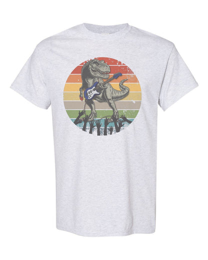 Guitar T Shirt, Guitar Dino, Guitar Shirt, Funny Guitar Shirt, Dinosaur Playing Guitar, Electric Guitar Shirt, Lead Guitarist Shirt, T-Rex - Chase Me Tees LLC
