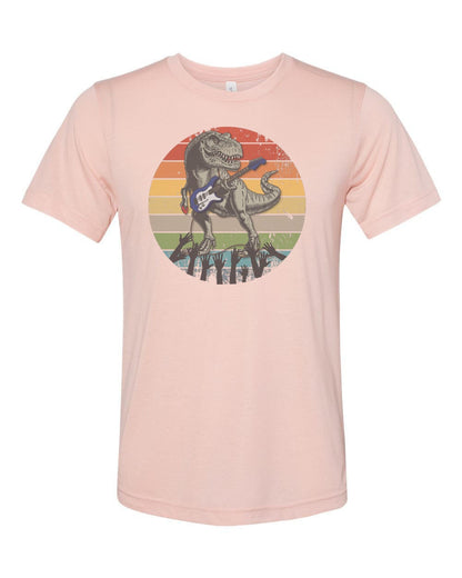 Guitar T Shirt, Guitar Dino, Guitar Shirt, Funny Guitar Shirt, Dinosaur Playing Guitar, Electric Guitar Shirt, Lead Guitarist Shirt, T-Rex - Chase Me Tees LLC