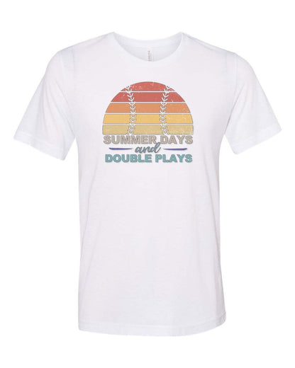 Baseball Shirt, Summer Days And Double Plays, Summer Shirt, Unisex Fit, Sublimated Design, Sports Apparel, Baseball Gift, Baseball Mom Shirt - Chase Me Tees LLC