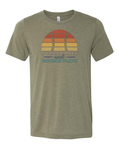 Baseball Shirt, Summer Days And Double Plays, Summer Shirt, Unisex Fit, Sublimated Design, Sports Apparel, Baseball Gift, Baseball Mom Shirt - Chase Me Tees LLC